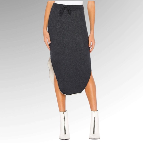 Frank & Eileen Charcoal Asymmetrical Skirt - Picture 1 of 7